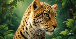 Leopard in a green forest