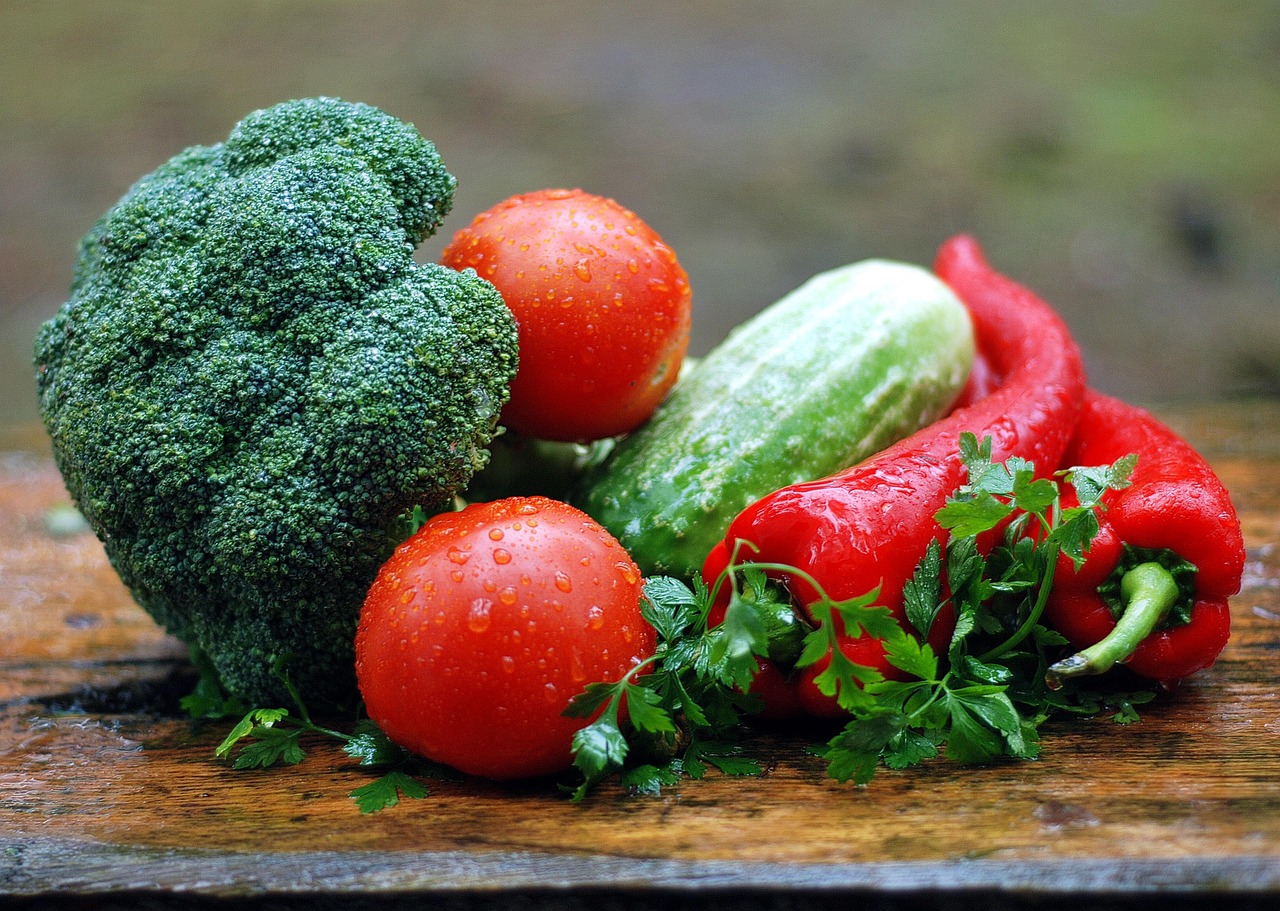 Colorful food scene representing La Tomatina in Spain